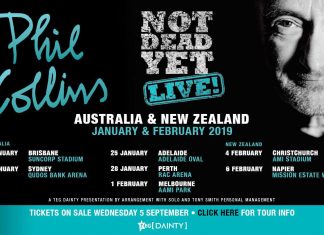 PHIL COLLINS – “IM NOT DEAD YET” MELBOURNE 01/02/19