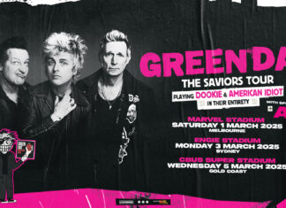 Green Day Announce Australian Leg of ‘The Saviors Tour’ – Massive Global 2024/25 Stadium Run Celebrating 30 Years of Dookie and 20 Years of American Idiot
